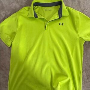 Under Armour Men's Neon Green Polo Shirt